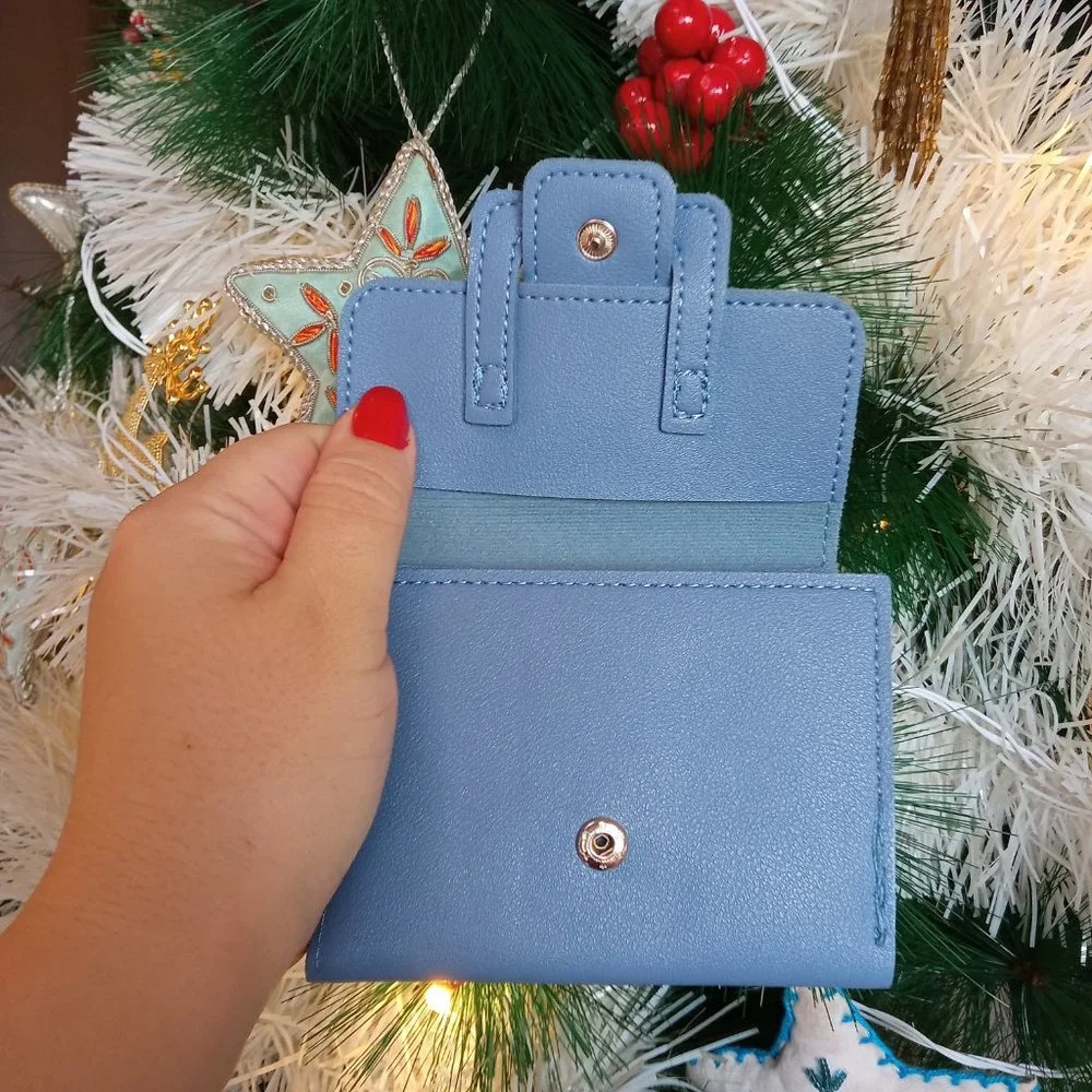 Elegant Boho Blue Fold Wallet - Picture 12 of 14